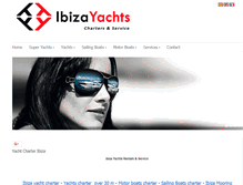 Tablet Screenshot of ibiza-yachts.com